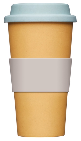 Cestovní hrnek z bambusového vlákna žlutý