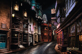 Plakát, Obraz - Harry Potter - Příčná ulice, 91.5 × 61 cm