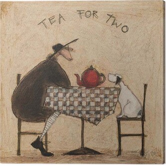 Obraz na plátně Sam Toft - Tea Fot Two, 2 cm - 40×40 cm