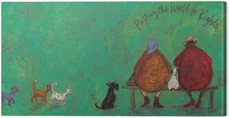 Obraz na plátně Sam Toft - Putting the words to right, 2 cm - 100×50 cm