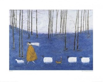 Umělecký tisk Sam Toft - Tiptoe Through The Bluebells, 50 × 40 cm
