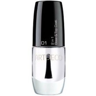 Artdeco 2in1 Base & Top Coat - 2 v 1 Bezbarvý podkladový i ochranný vrchní lak pro zářivé nehty 6 ml pro ženy