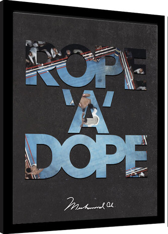 Obraz na zeď - Muhammad Ali - Rope A Dope, 34.3 × 44.5 cm