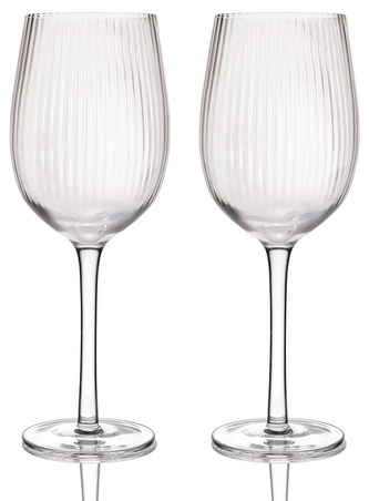 Skleničky na víno Ridged