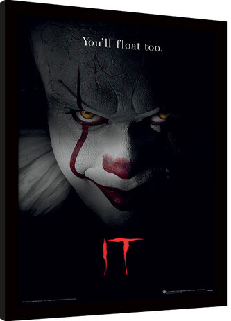 Obraz na zeď - IT - Pennywise Face, 34.3 × 44.5 cm