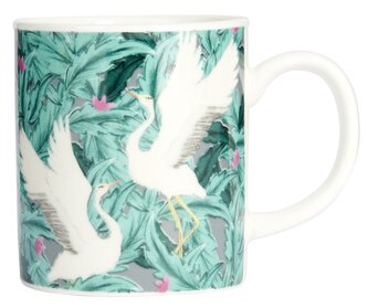 Porcelánový hrníček na espresso Exotic Cranes