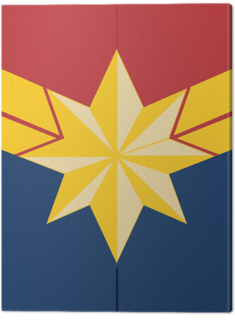 Obraz na plátně Captain Marvel - Emblem, 2 - 30×40 cm
