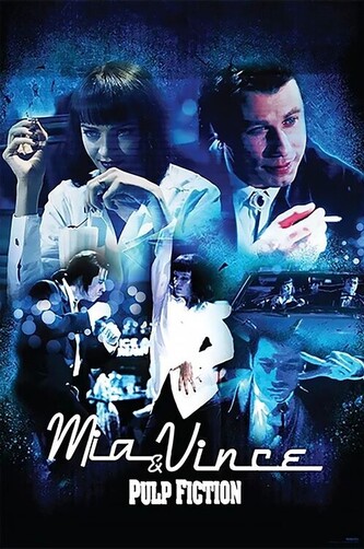 Plakát, Obraz - Pulp Fiction - Mia & Vince, 61 × 91.5 cm