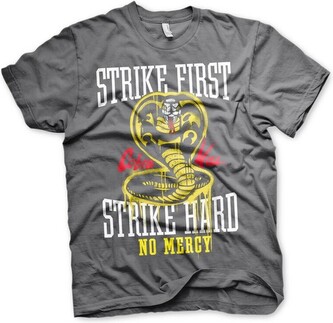 Tričko Cobra Kai - Strike First - Strike Hard - No Mercy, S