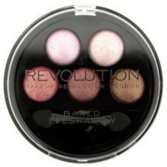 Makeup Revolution 5 Baked Eyeshadows - Kulatá paletka 5 zapečených očních stínů pro ženy