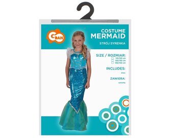 Strój syrenka rozm. 120/130cm