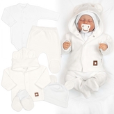 Pletená sada oblečení pro miminko, Star 5D - bílá, vel. 68
; 68 (3-6m)