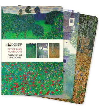 Gustav Klimt: Landscapes Set of 3 MIDI Notebooks Gustav Klimt: Landscapes Set of 3 MIDI Notebooks