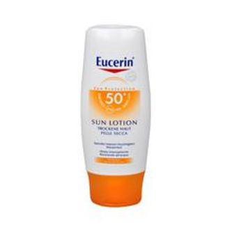 Eucerin Sun Lotion For Dry Skin SPF 50+ ( suchá pleť ) - Hydratační mléko na opalování 150 ml pro ženy