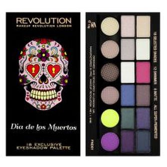 Makeup Revolution Revolution Salvation Palette Dia De Los Muertos - Paletka očních stínů 13. ml pro ženy