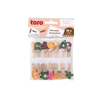 KOLÍČKY DŘEVĚNÉ "ČÍSLA" 3,5CM, 14KS KOLÍČKY DŘEVĚNÉ "ČÍSLA" 3,5CM, 14KS