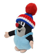 Krtek 20 cm, kalhotky, kulich modrý-trilokora, plyšová hračka