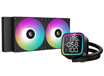 DEEPCOOL vodní chladič LD240 / 2x120 mm PWM ARGB fan / display / černý DEEPCOOL vodní chladič LD240 / 2x120 mm PWM ARGB fan / display / černý