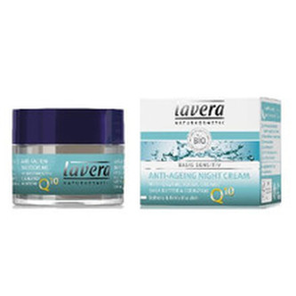 Lavera Basis Sensitiv Q10 Anti-Ageing Night Cream - Noční pleťový krém s koenzymem 50 ml pro ženy