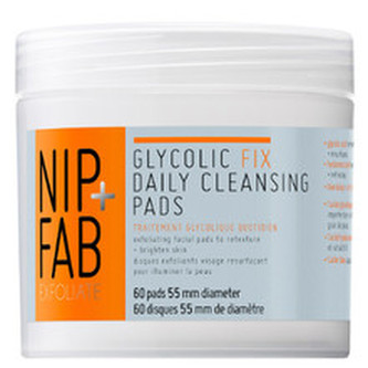 Nip + Fab Glycolic Daily Cleansing Pads - Čistící pleťové peelingové tampóny 60 ks 60.0 ml pro ženy