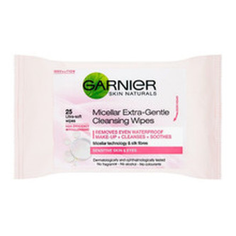 Garnier Micellar Extra - Gentle Cleansing Wipes - Micelární odličovací ubrousky 25 ks 25.0 ml pro ženy