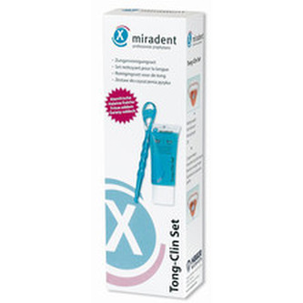 Miradent Tong-Clin Set - Set s čističem jazyka unisex