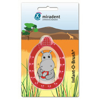 Miradent Infant-O-Brush - Kojenecký kartáček na zuby s kousacím kroužkem unisex
