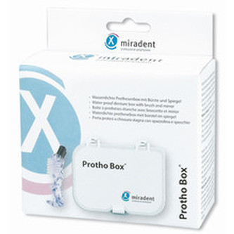 Miradent Protho Box - Box pro úschovu protéz a čisticích prostředků s kartáčkem unisex