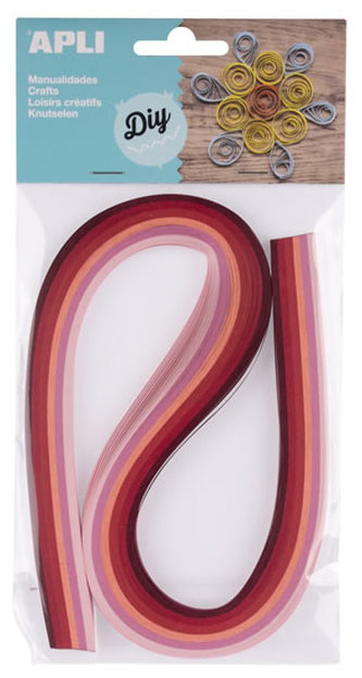APLI quilling papírové proužky - mix růžových barev 120 ks