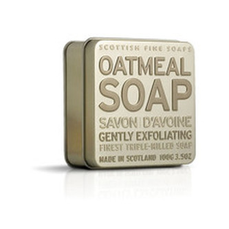 Scottish Fine Soaps Oatmeal Soap ( oves ) - Tuhé mýdlo v plechu 100. ml pro ženy