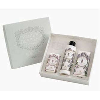 Panier Des Sens Levandule Dárková sada ( tělové mléko, krém na ruce a tuhé mýdlo ) 475 ml pro ženy