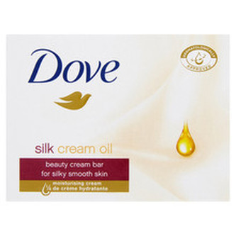Dove Silk Cream Oil Beauty Cream Bar - Tuhé mýdlo s pečujícími oleji 100. ml pro ženy