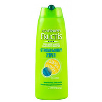 Garnier Fructis Strong & Shiny 2 v 1 - Posilující šampon pro pevnost a lesk 400 ml pro ženy
