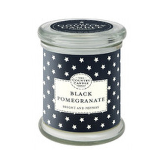 Country Candle Black Pomegranate ( granátové jablko ) - Vonná svíčka ve skle s víčkem 848. ml pro ženy
