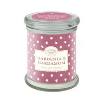 Country Candle Gardenia & Cardamom ( gardénie a kardamon ) - Vonná svíčka ve skle s víčkem 848. ml pro ženy