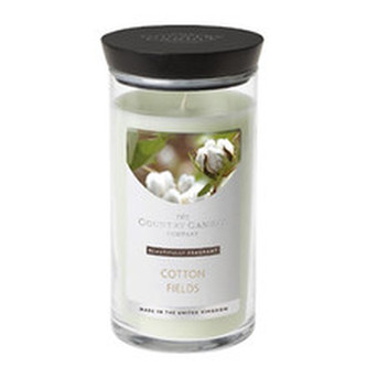 Country Candle Cotton Fields ( bavlněné pole ) - Vonná svíčka ve skleněné dóze 630. ml pro ženy