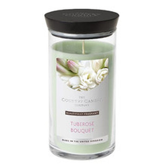 Country Candle Tuberose Bouquet ( kytice nočních hyacintů ) - Vonná svíčka ve skleněné dóze 630. ml pro ženy