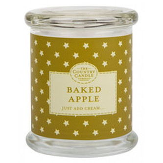 Country Candle Baked Apple ( pečené jablko ) - Vonná svíčka ve skle s víčkem 848. ml pro ženy