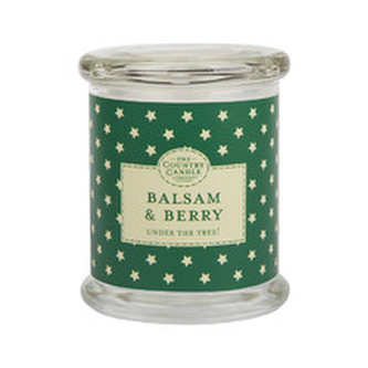 Country Candle Balsam & Berry ( jehličí a zimní bobule ) - Vonná svíčka ve skle s víčkem 848. ml pro ženy