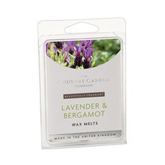 Country Candle Lavender Bergamot Wax Melts ( levandule a Bergamot ) - Vonný rozpustný vosk do aromalampy 60. ml pro ženy