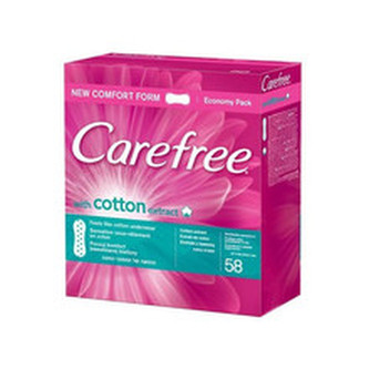 Carefree Cotton Slipové vložky s výtažkem z bavlny 76.0 ml pro ženy