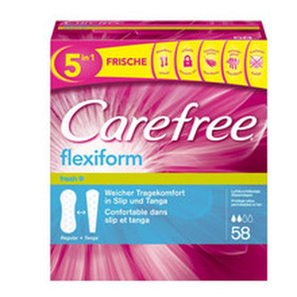 Carefree Flexiform Fresh Slipové vložky 76.0 ml pro ženy