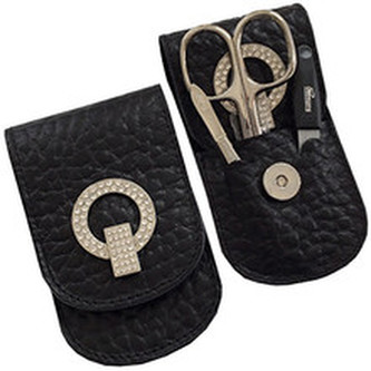 Dukas PL8736 - Cestovní manikúrová sada 3 dílná se sponou černá pro ženy