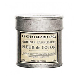 Le Chatelard Scentred Candle In Sheet ( květy bavlníku ) - Vonná svíčka v plechu 100. ml pro ženy