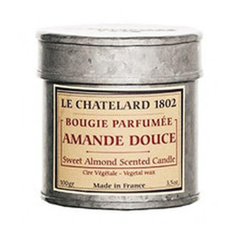 Le Chatelard Scented Candle In Sheet ( sladká mandle ) - Vonná svíčka v plechu 100. ml pro ženy