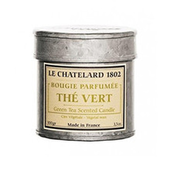 Le Chatelard Scented Candle In Sheet ( zelený čaj ) - Vonná svíčka v plechu s retro potiskem 100. ml pro ženy