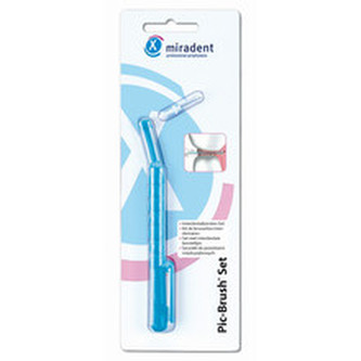 Miradent Pic-Brush Set - Inteligentní mezizubní kartáček s ochranným krytem unisex