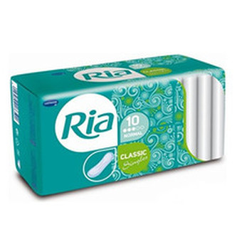 Ria Classic Singles Normal - Dámské hygienické vložky s křidélky jednotlivě balené 10.0 ml pro ženy