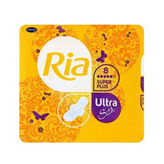 Ria Ultra Silk Super Plus - Ultratenké hygienické vložky s extra savým jádrem pro ženy
