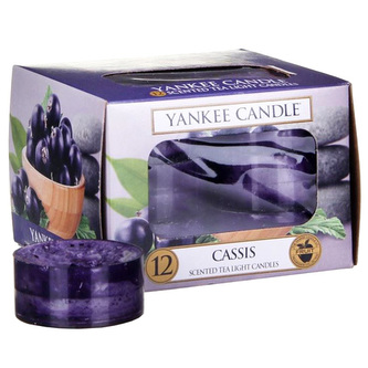 Yankee Candle Cassis Candle ( černý rybíz ) - Aromatické čajové svíčky ( 12 ks ) 9. ml unisex
